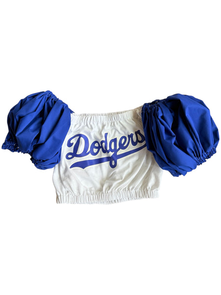 Dodgers color block Puff (Choose between a T Shirt Puff or Off Shoulder)