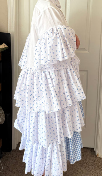 Spanish Moss Floral Ruffled Dress