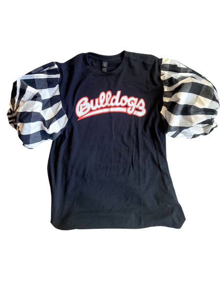 Fresno State Black Buffalo Check Puff (Comes in off Shoulder or T-Shirt Puff)