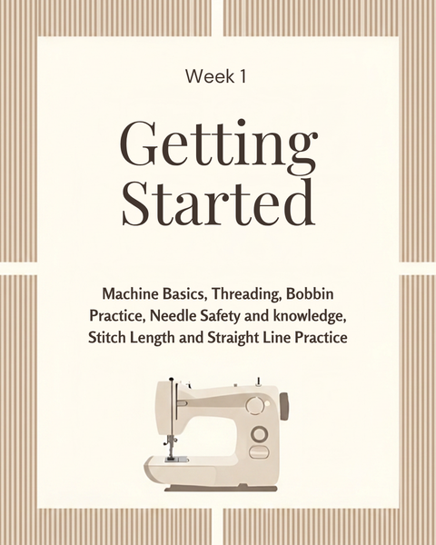 Stiques Sewing School 6 Week Course