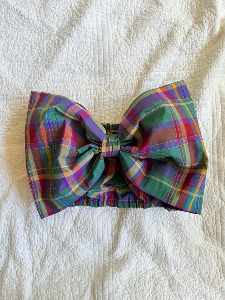 Cool Plaid Viviana Bow Top