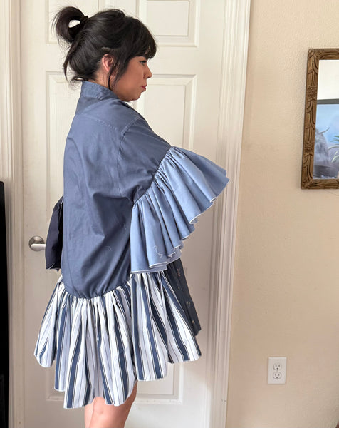 Sunday Blues Ruffled Dres/Tunic