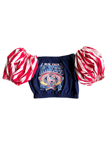 NY Yankees Americana Puff (Choose between a T Shirt Puff or Off Shoulder)