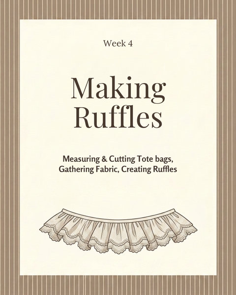 Stiques Sewing School 6 Week Course