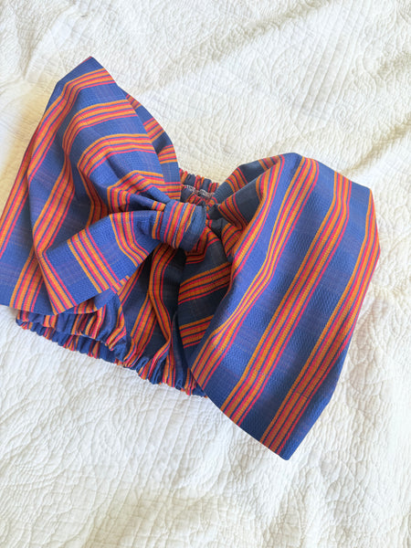 Primary Striped Viviana Bow Top