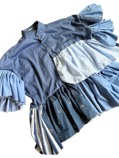 Sunday Blues Ruffled Dres/Tunic