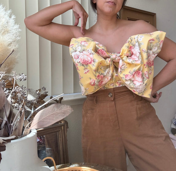 READY TO SHIP- Yellow Floral Vivianna