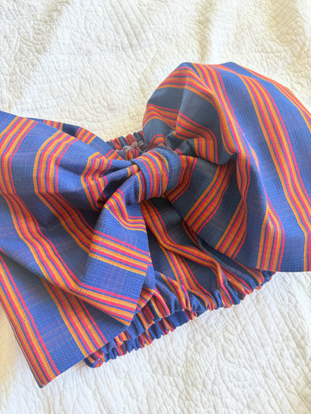 Primary Striped Viviana Bow Top