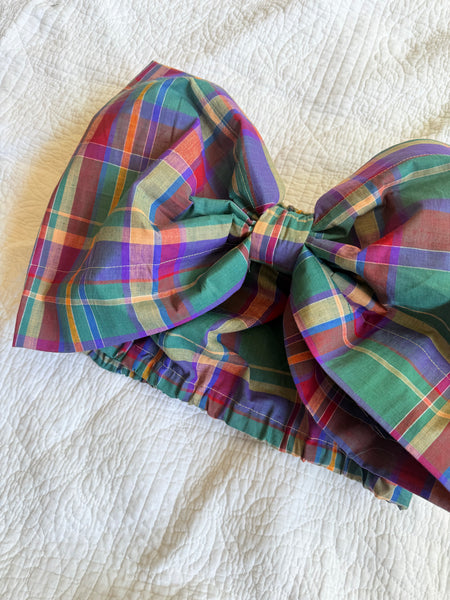 Cool Plaid Viviana Bow Top